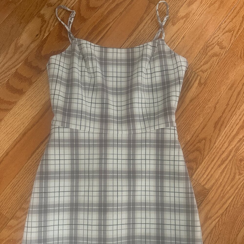 Plaid Aritzia Mini Dress